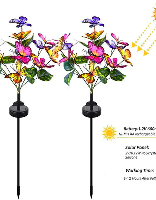 Load image into Gallery viewer, Garden Solar LED Butterflies
