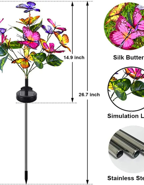 Load image into Gallery viewer, Garden Solar LED Butterflies
